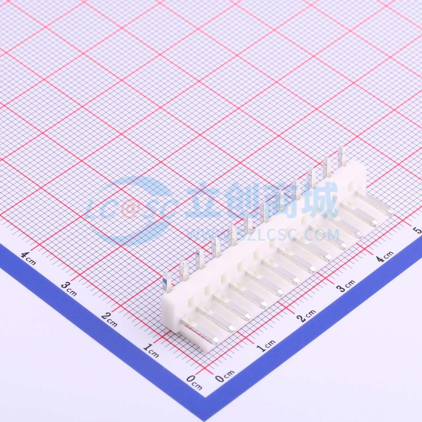 线对板针座 HX39601-12WAP 弯插,P=3.96mm 1x12P 弯插 电子元器件