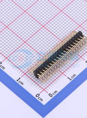 排针 X1321WR-2x20J-C40D18 弯插,P=1.27mm 2x20P 方针 原装正品