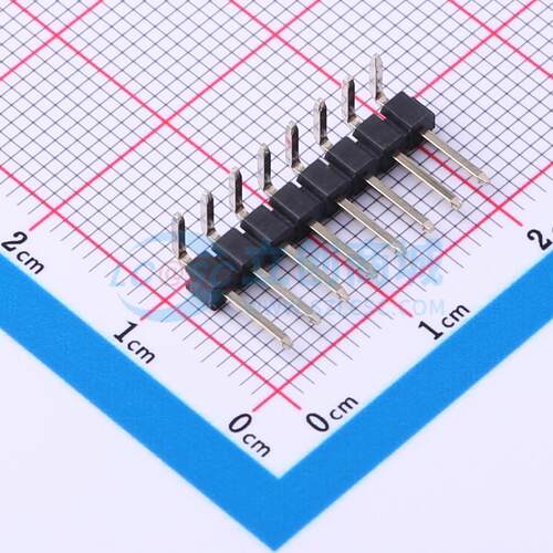 排针 PZ254-1-08-W-8.5 弯插,P=2.54mm 1x8P 方针 电子元器件配单