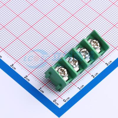 栅栏式接线端子 MX7620-7.62-04P-GN01-Cu-S-A 插件,P=7.62mm 直