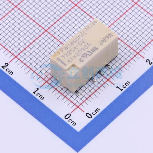信号继电器 TX2SA-5V SMD,7.4x15mm 5V 原装正品 电子元器件配单
