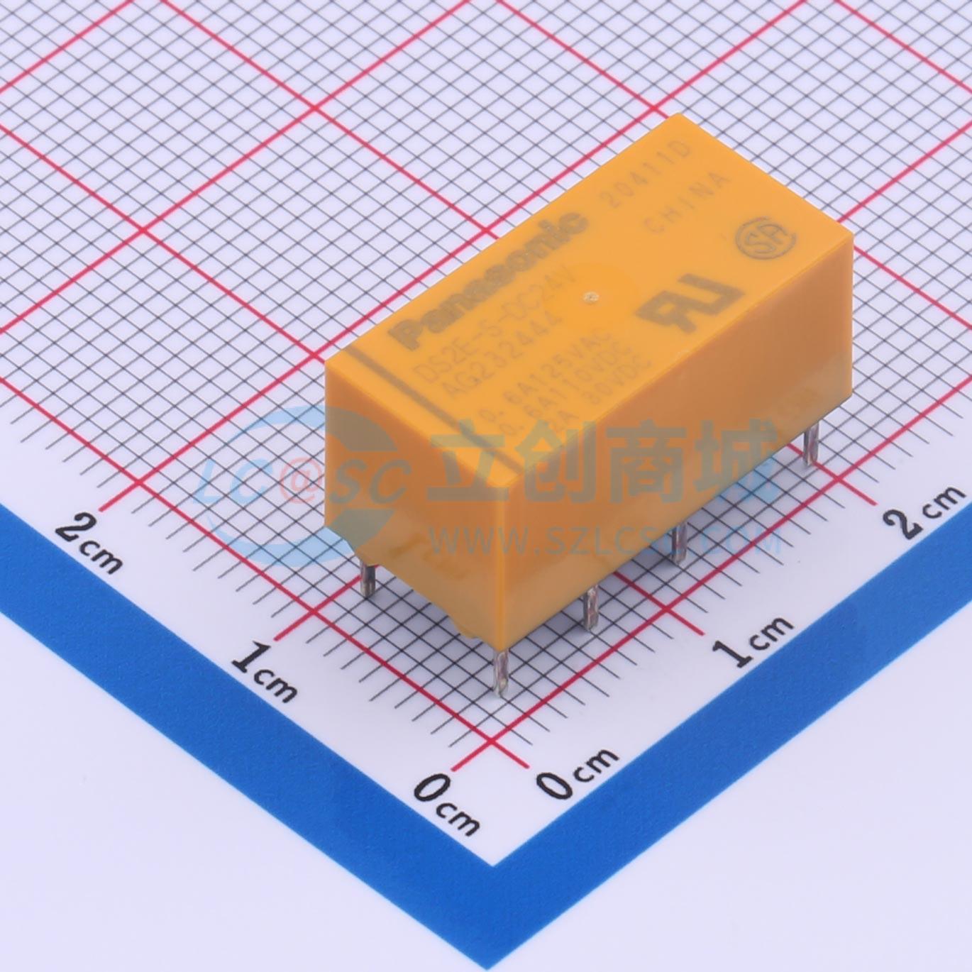 信号继电器 DS2E-S-24V DIP,9.9x20mm 原装正品 电子元器件配单