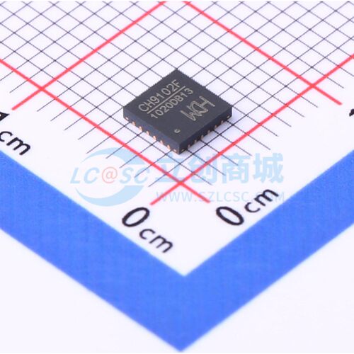 USB转换芯片 CH9102F QFN-24-EP(4x4) 原装正品 电子元器件配单