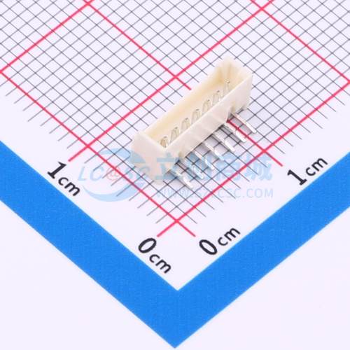 线对板针座 JS12T-S07MXW-00 插件,P=1.25mm 1x7P 弯插 原装正品