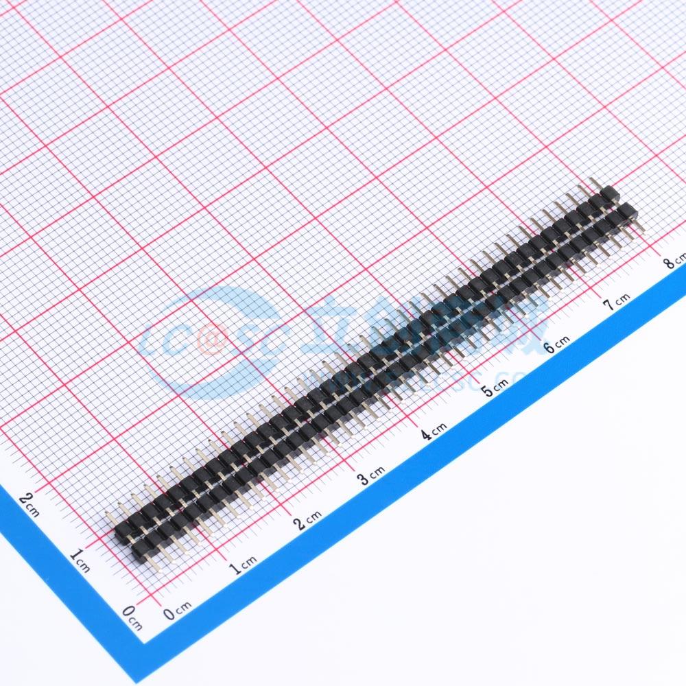 排针 KH-2PH180-1X40P-L11.0-2S 插件,P=2mm 1x40P 电子元器件