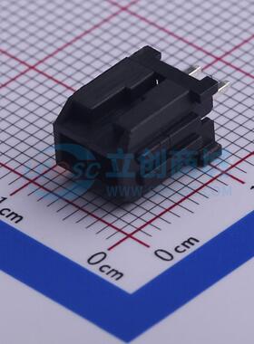 线对板针座 HX30002-2A bk 插件,P=3mm 2x1P 直插 电子元器件配单