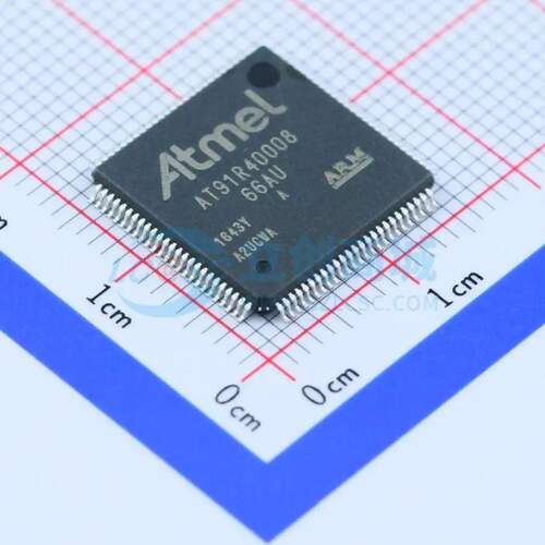 单片机(MCU/MPU/SOC) AT91R40008-66AU LQFP-100(14x14) 原装正品