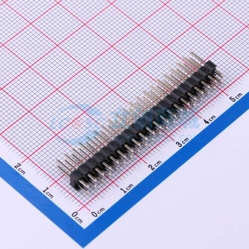 排针 PZ2.54-2*20 插件,P=2.54mm 2x20P 原装正品 电子元器件配单