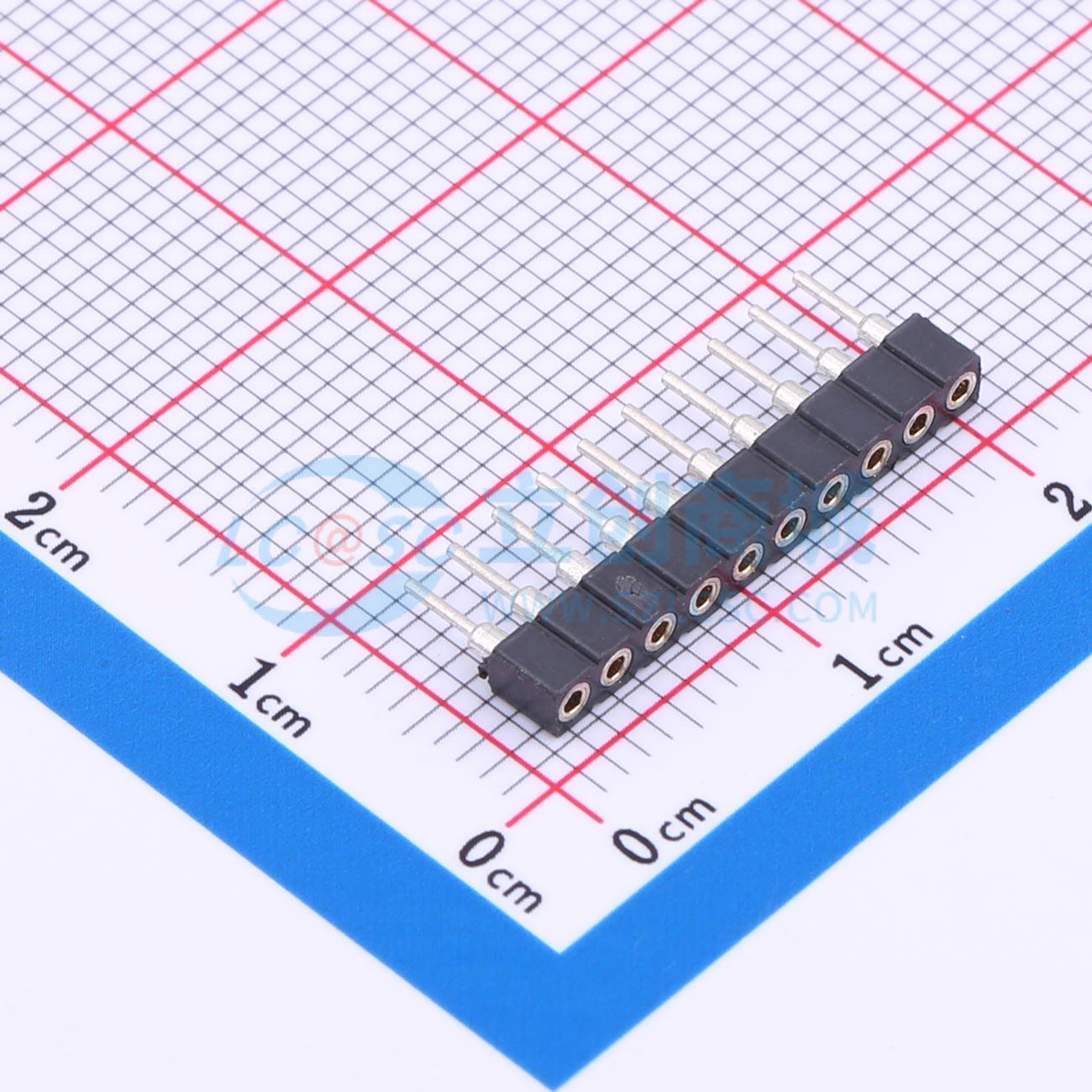 排母 PM200-1-10-Z-3.0-C 插件,P=2mm 1x10P 圆孔 电子元器件配单