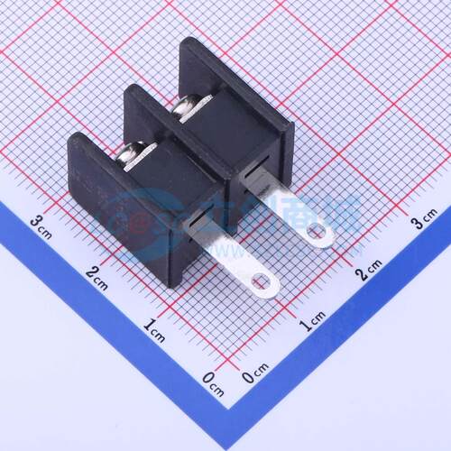 栅栏式接线端子 DBT30H-9.5-2P-BK-P 插件,P=9.5mm 两面 1x2P 直