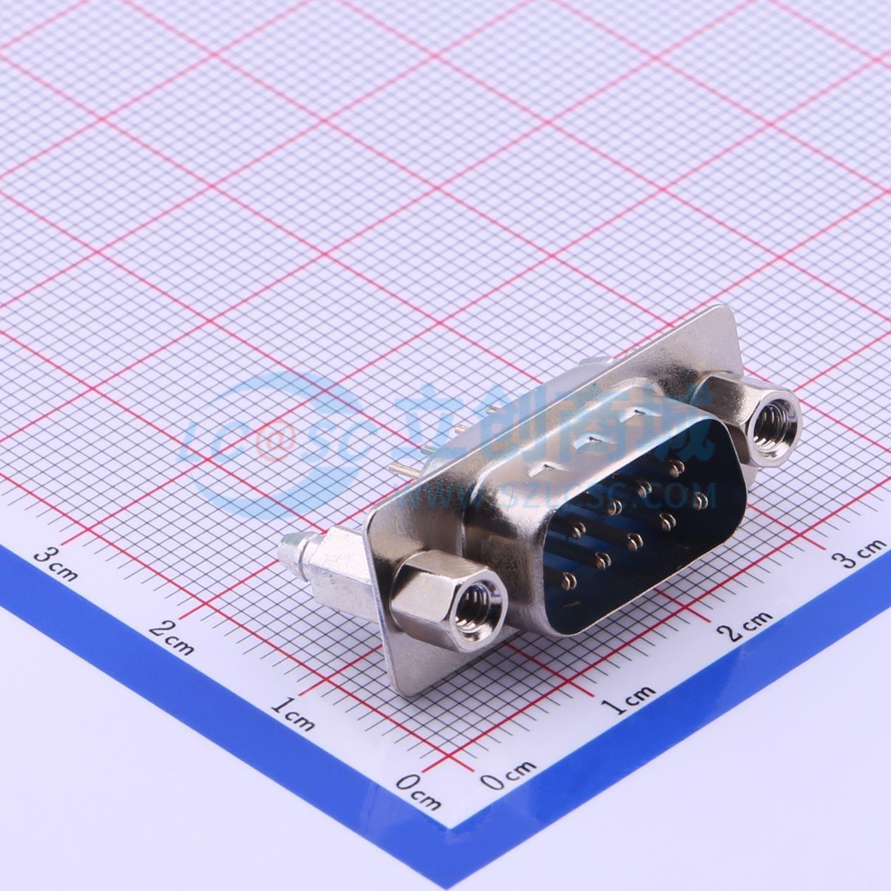 DS1034-09MUNSi44 插件 D-Sub 公 9P 直插 D-Sub/VGA连接器