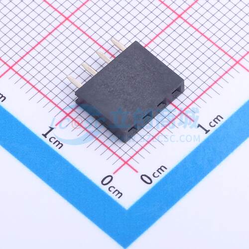 排母 PM254-1-04-Z-8.5 插件,P=2.54mm 1x4P 方孔 电子元器件配单