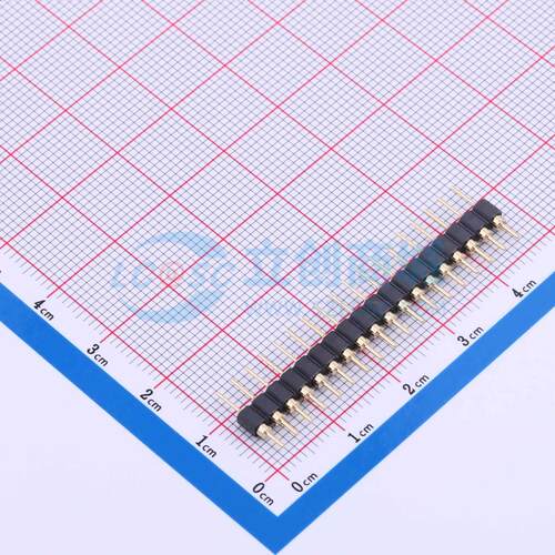 排针 PZ254-1-18-Z-C 插件,P=2.54mm 1x18P 圆针 电子元器件配单