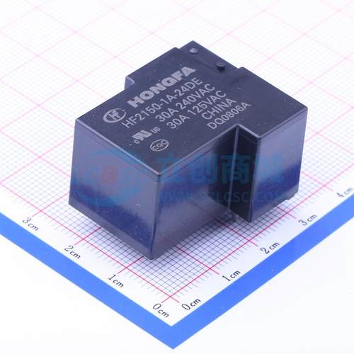 功率继电器 HF2150-1A-24DE 插件,27x31.8mm 5 24V 电子元器件