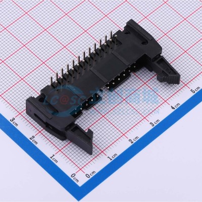 连接器 DS1011-24RBSiB7-B P=2.54mm 2x12P 牛角扣