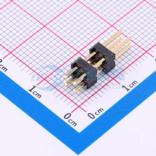 排针 X6522WV-2x02H-C60D30-E80 插件,P=2.54mm 2x2P 方针 原装