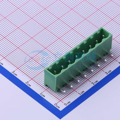 插拔式接线端子 KF2EDGRC-5.0-8P 弯插,P=5mm 板端/插座-闭口 1x8