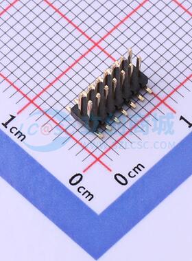 排针 X1321WVS-2x07J-C40D53 SMD,P=1.27mm 2x7P 方针 电子元器件