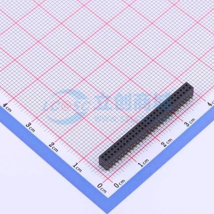 排母 X1321FVS-2x29-C43D48 SMD,P=1.27mm 2x29P 方孔 电子元器件