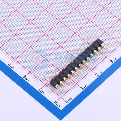 排针 PZ254-1-13-Z-C 插件,P=2.54mm 1x13P 圆针 电子元器件配单