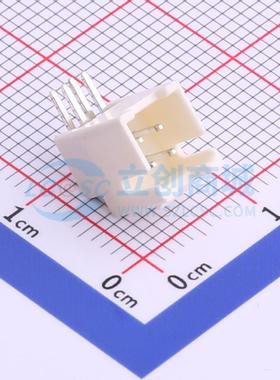 线对板针座 HX20028-4WAD 弯插,P=2mm 2x2P 弯插 电子元器件配单