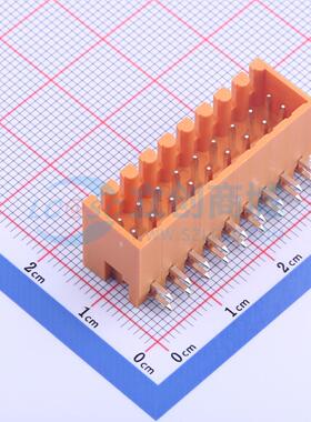 插拔式接线端子 KF2EDGERC-3.5-2*9P 弯插,P=3.5mm 板端/插座-闭