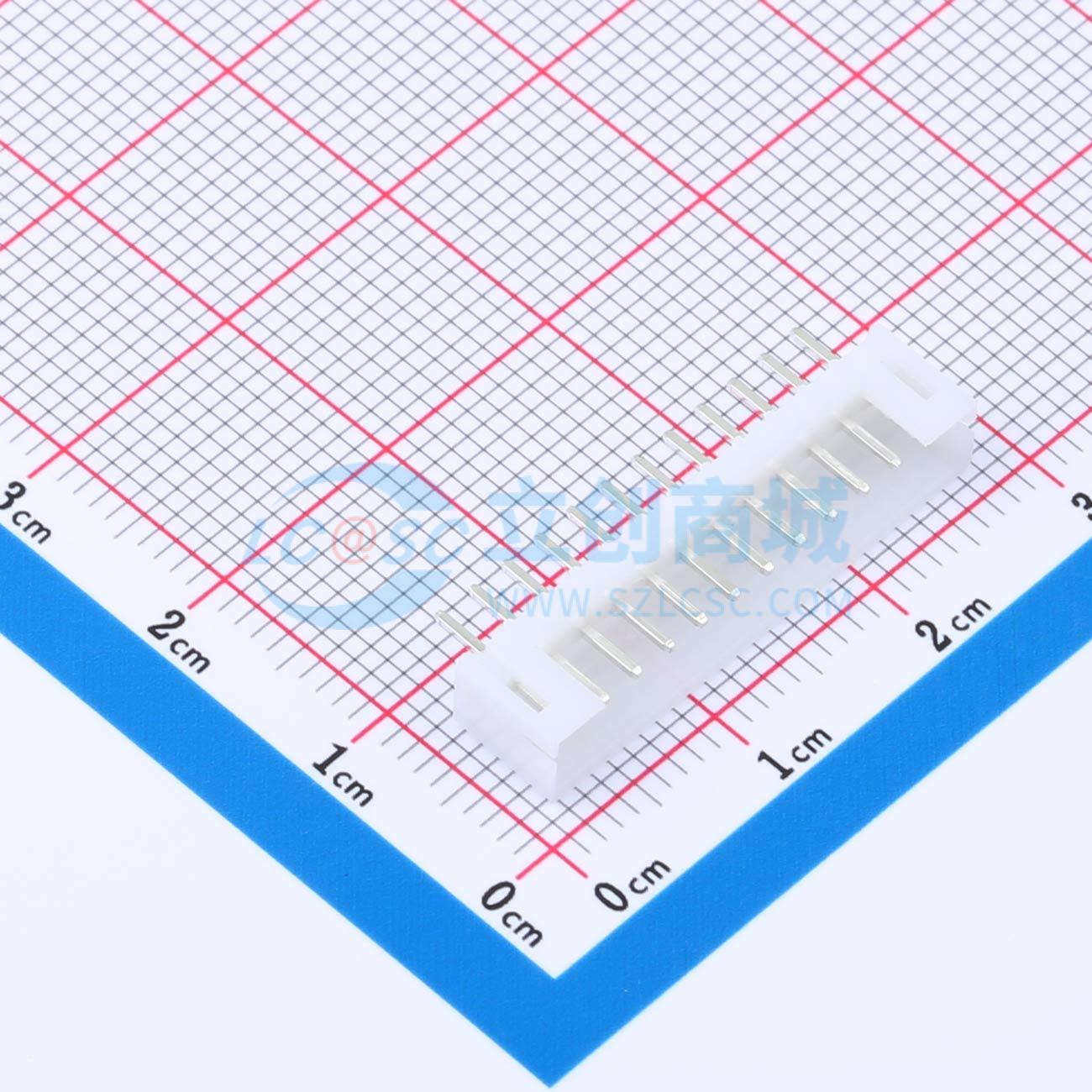 线对板针座 XD-PH-12A-G 插件,P=2mm 1x12P 直插 电子元器件配单