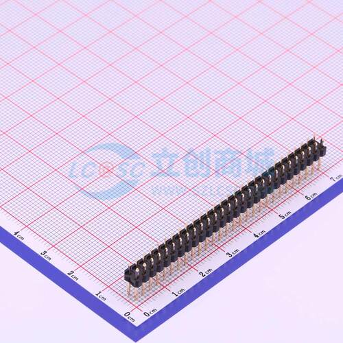 排针 X6521WV-2x28H-C60D30 插件,P=2.54mm 2x28P 方针 原装正品