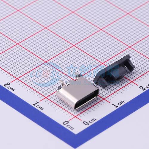 USB连接器 TYPEC-303-ACP16 SMD 16P 立式TYPE-C母座8.94x3.16x6.