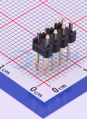 排针 X6521WV-2x04H-C60D30 插件,P=2.54mm 2x4P 方针 电子元器件