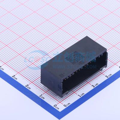 线对板针座 1-1939638-5 弯插,P=2mm 2x15P 弯插 电子元器件配单