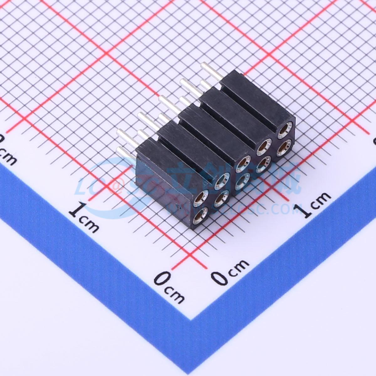 排母 MF254V-12-10-1000-H70 插件,P=2.54mm 2x5P 圆孔 原装正品