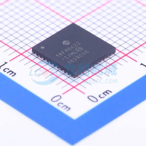 单片机(MCU/MPU/SOC) PIC18F46K22-I/ML QFN-44-EP(8x8) 原装正品