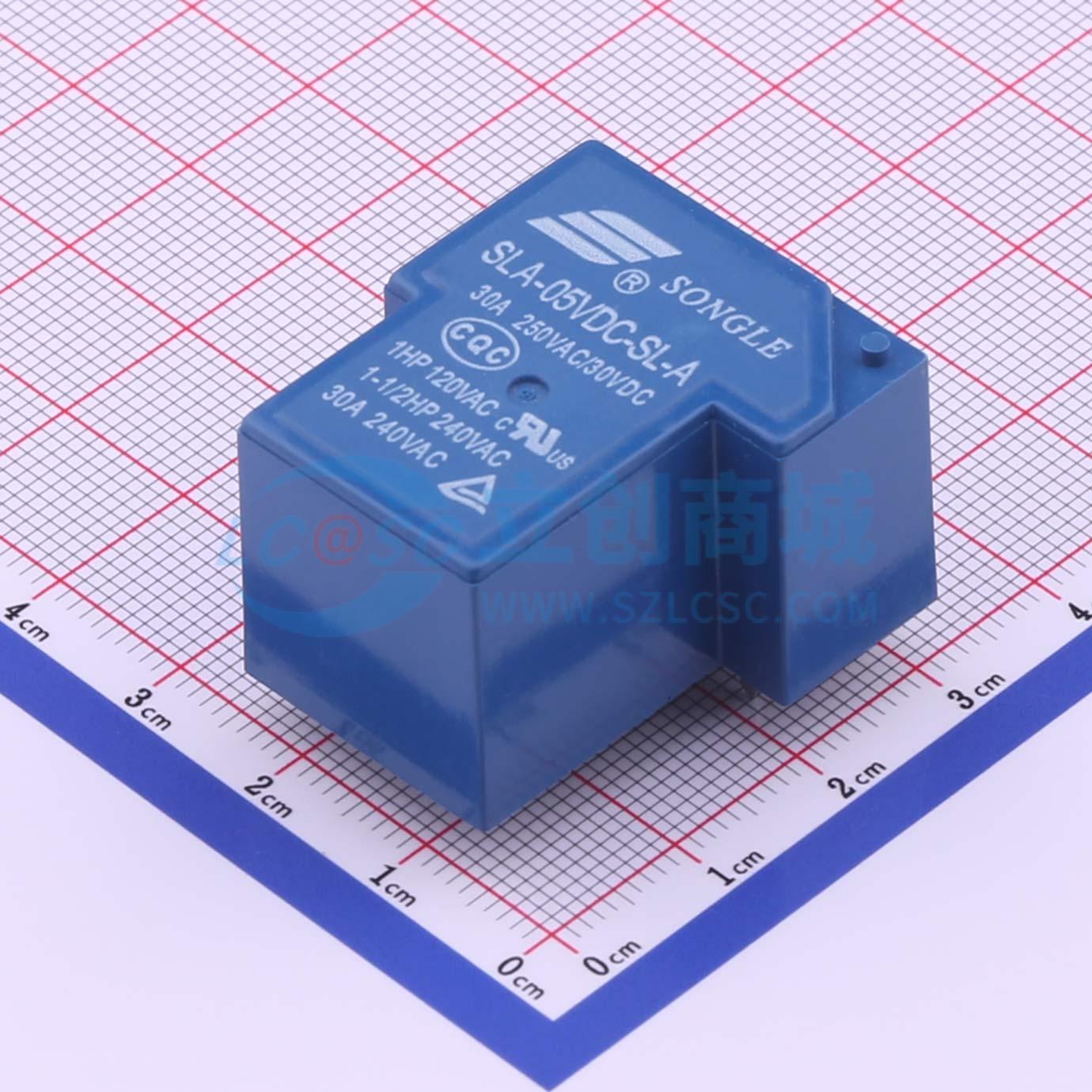 功率继电器 SLA-5VDC-SL-A 插件,27.6x32mm 4 5V 电子元器件配单