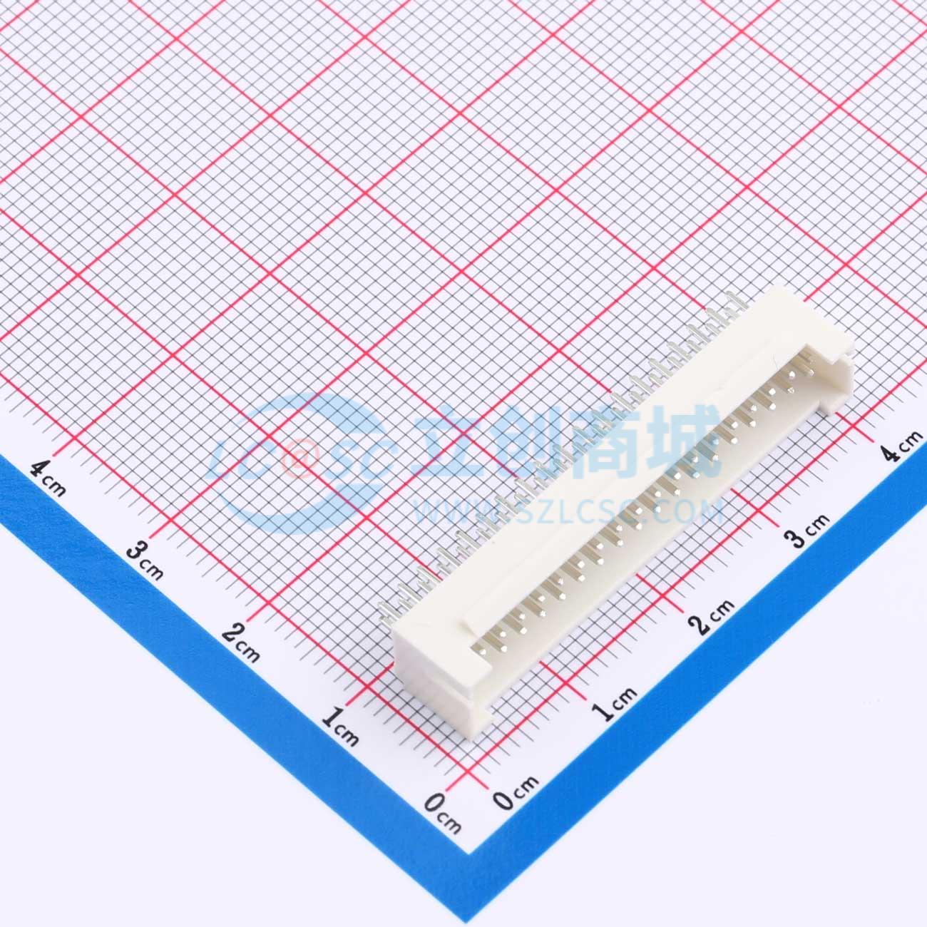 线对板针座 XD-PHB-2*19A 插件,P=2mm 2x19P 直插 电子元器件配单