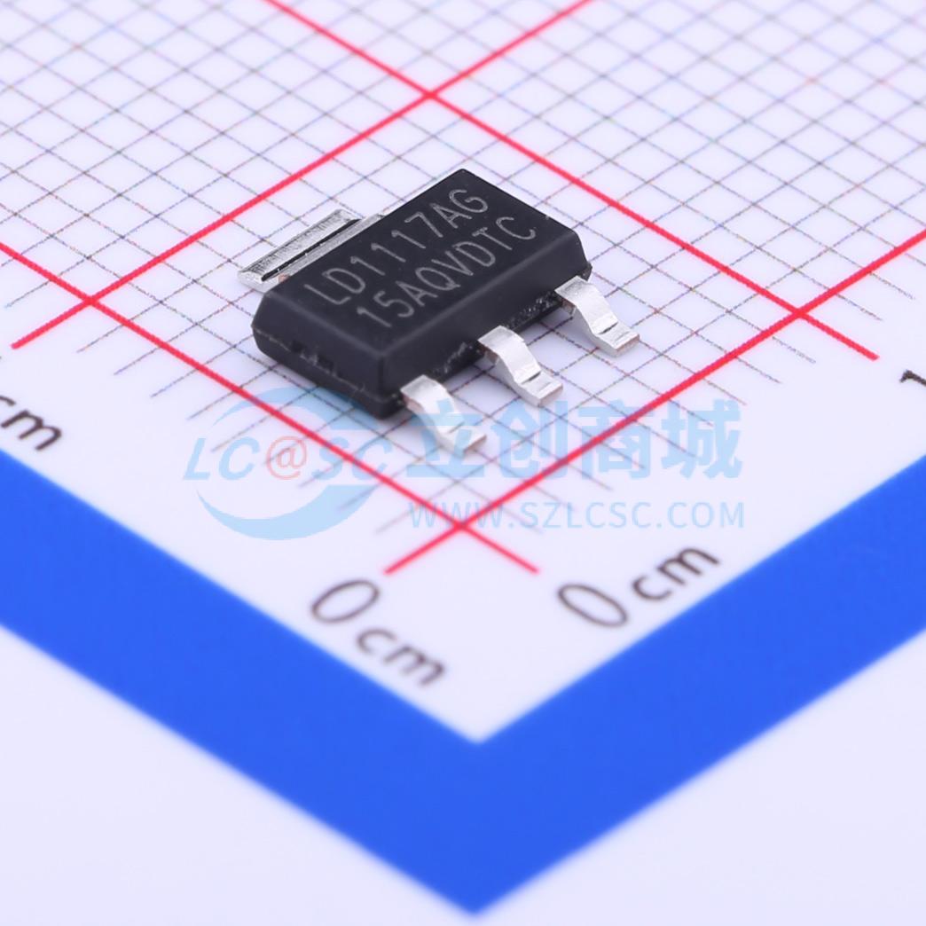 线性稳压器(LDO) LD1117AG-15-AA3-A-R SOT-223-4 电子元器件配单