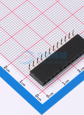 排母 F185-1112A0ARYE1 弯插,P=2.54mm 1x12P 单排 电子元器件