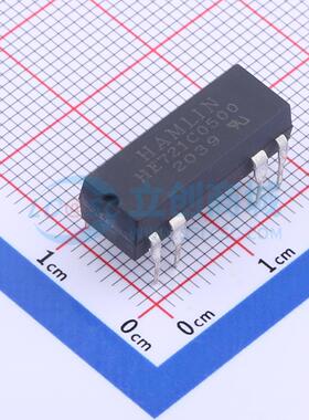 簧片继电器 HE721C0500 DIP,7.2x19.1mm 5V 原装 电子元器件配单