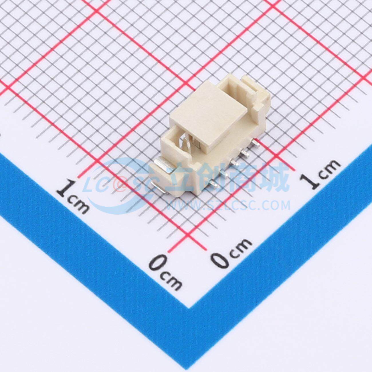 线对板针座 ZX-MX1.25-5PLT SMD,P=1.25mm 1x5P 立贴 电子元器件