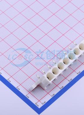 线对板针座 640584-1 弯插,P=6.35mm 1x8P 弯插 电子元器件配单