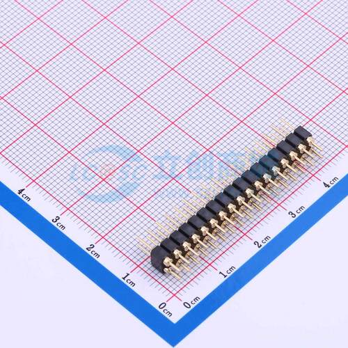 排针 PZ254-2-17-Z-C 插件,P=2.54mm 2x17P 圆针 电子元器件配单