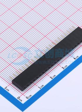 排母 F185-1122A0ASUC2 插件,P=2.54mm 1x22P 单排 电子元器件