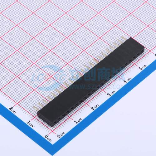 排母 F185-1122A0ASUC2 插件,P=2.54mm 1x22P 单排 电子元器件