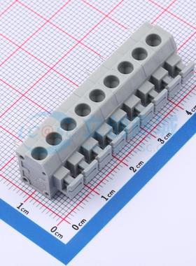 弹簧式接线端子 MX235-5.0-09P-GY01-Cu-A 插件,P=5.0mm 5mm 原装