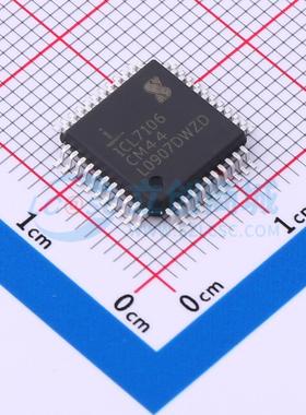 模数转换芯片ADC ICL7106CM44 PQFP-44(10x10) 电子元器件配单