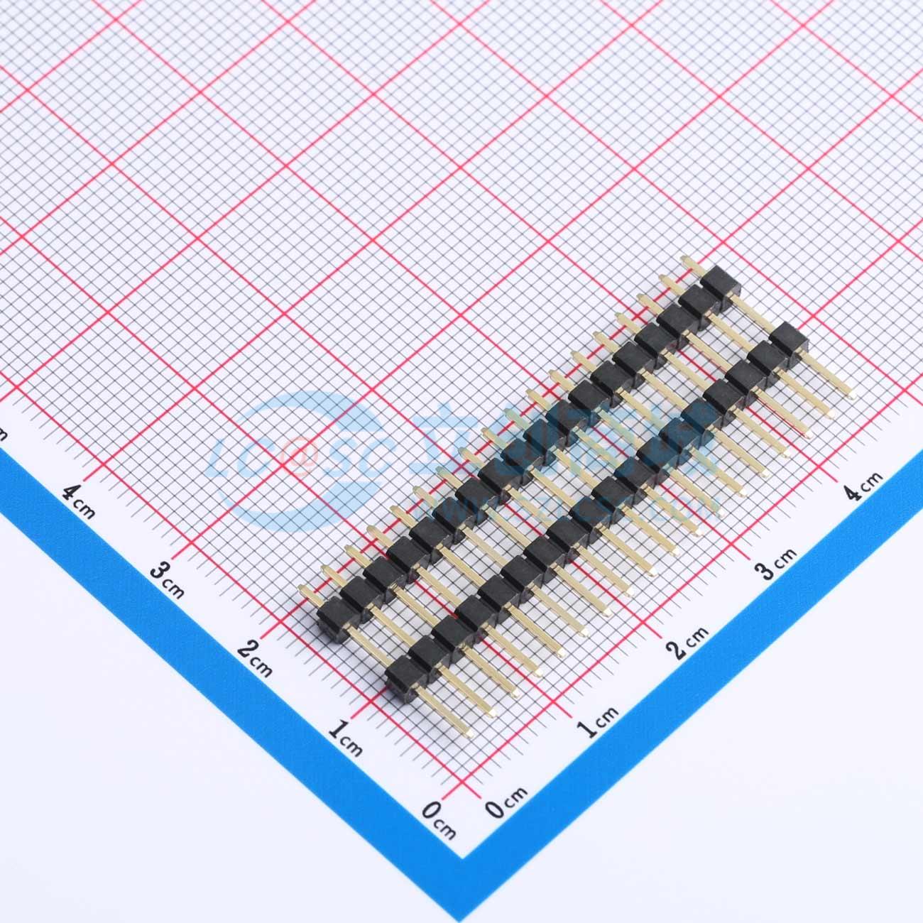 排针 X6512WV-18H-C60D30-E100 插件,P=2.54mm 1x18P 方针 原装