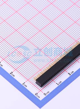 排母 X1321FV-2x30-C43D24 插件,P=1.27mm 2x30P 方孔 电子元器件