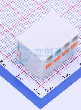 弹簧式接线端子 KF239-5.0-4P 插件,P=5mm 1x4P 5mm 电子元器件