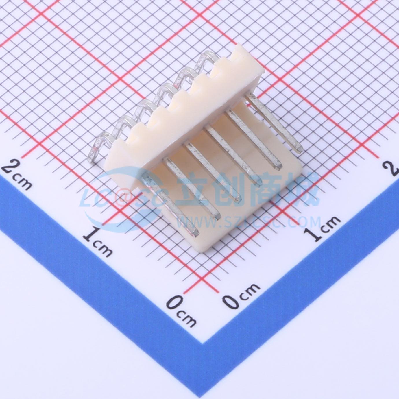 线对板针座 FWF25402-S06B22W5B-A 弯插,P=2.54mm 1x6P 弯插 原装