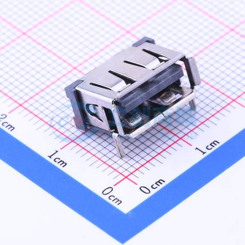 USB连接器 910-151A2022S10100 SMD AF10.0 C款 前两脚 有边 铁 L